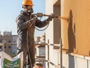 Trabajar con corcho proyectado en Valencia