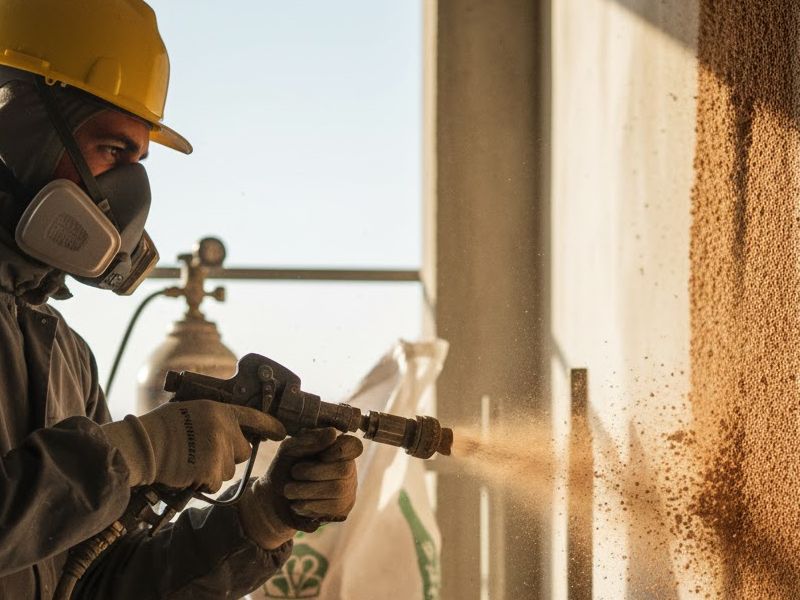 Trabajar con corcho proyectado en Valencia
