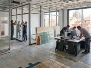 Trabajo de reforma de oficinas en Valencia